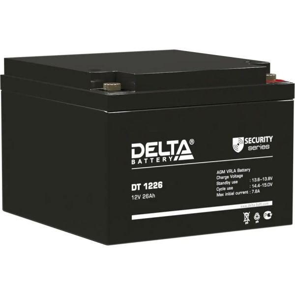 Аккумулятор для ИБП Delta Battery DT 1226 12 В 26 Ач