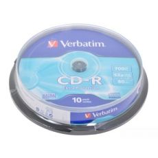 Диск CD-R Verbatim 700Mb 52x Cake Box (10шт)