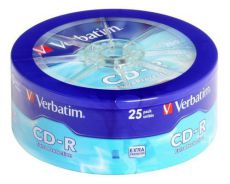 Диск CD-R Verbatim 700Mb 52x extra protect wagon wheel (25шт)