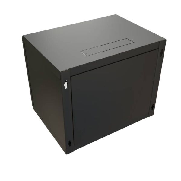 Шкаф коммутационный Wrline WR-TW-1266-GP-RAL9004 черный