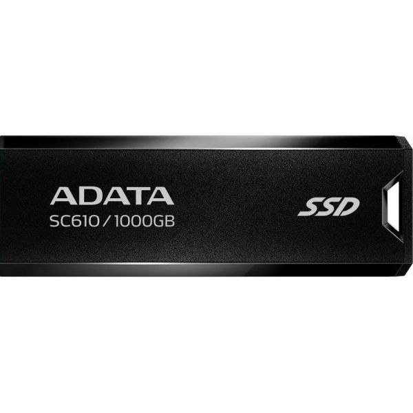 Внешний жесткий диск ADATA SC610 [sc610-1000g-cbk/rd], 1 Тб, SSD 1.8 