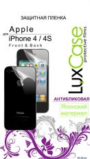 Защитная пленка для мобильного телефона LuxCase для Apple iPhone 4 Антибликовая